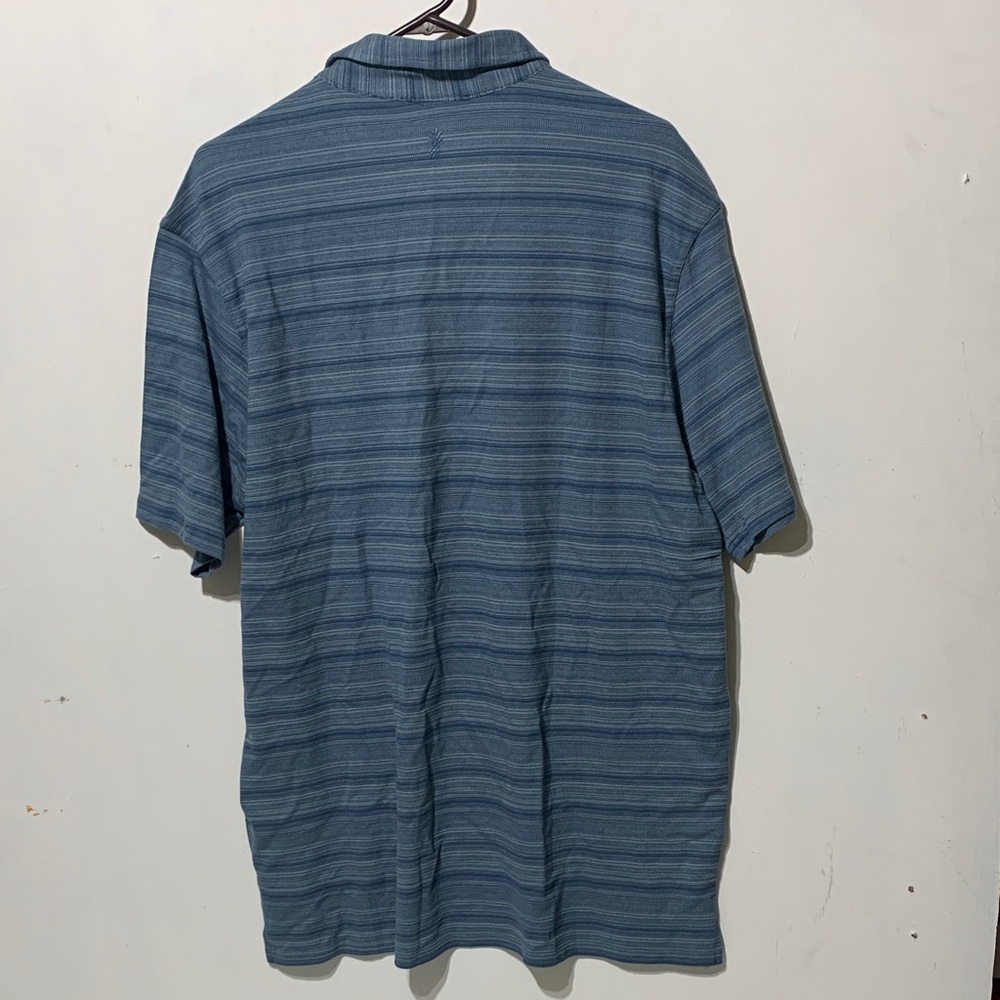 Cariloha Jacquard Bamboo Polo Shirt NWT XL Slate Blue - Picture 4 of 10